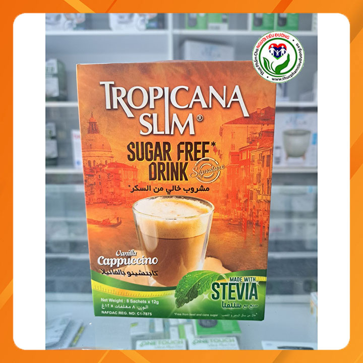 Cà phê Tropicana Slim Capuccino 96g (8 x 12g)